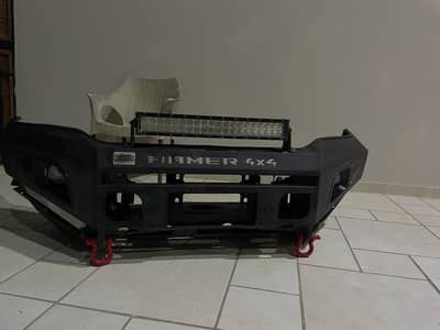 Original HAMER Front Bumper for Toyota Revo – Imported with Light Bar