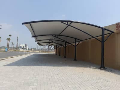 Pole parking shade in Pakistan , Canopy shade, Wall mounted Garage