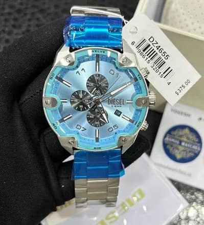 Diesel Watch For Men's Blue Chronograph