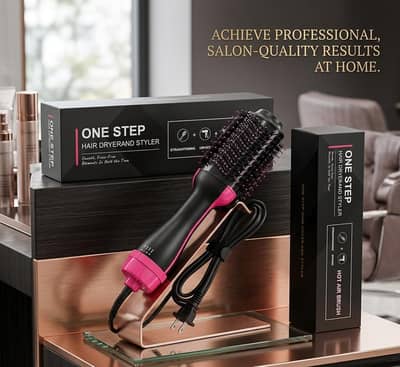 3-in-1 One Step Hair Dryer & Styler Brush - Professional Salon Results