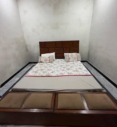 Bed Set with Dresser & Side Tables For Sale