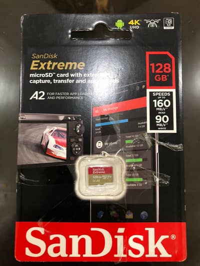 SanDisk Extreme microSDXC UHS-I CARD - 128GB Card