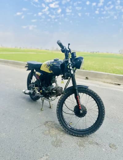 Safari 70cc converted cafe racer