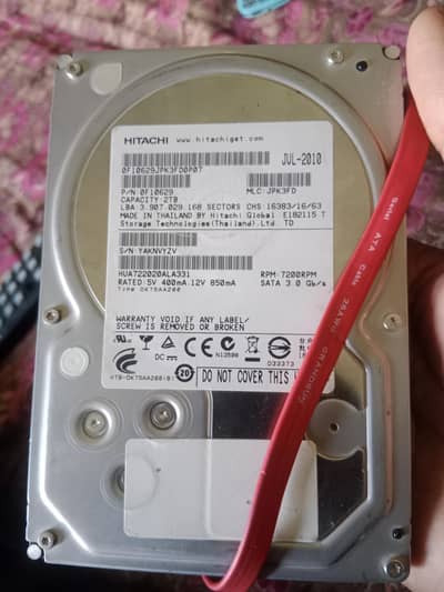Hitachi Hard Drive 2TB