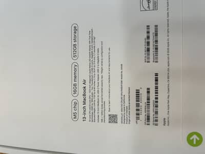 MacBook M5chip 16gb memory 512gb storage