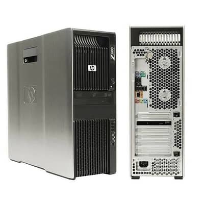 HP Z600 workstation 32ram 512 ssd with RX580 Graphics