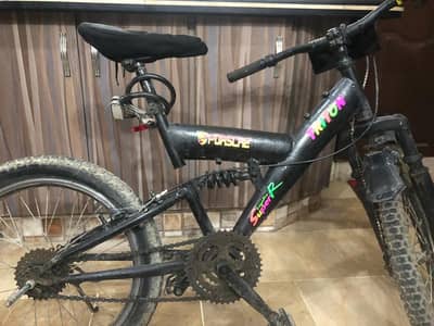 black colour bicycle