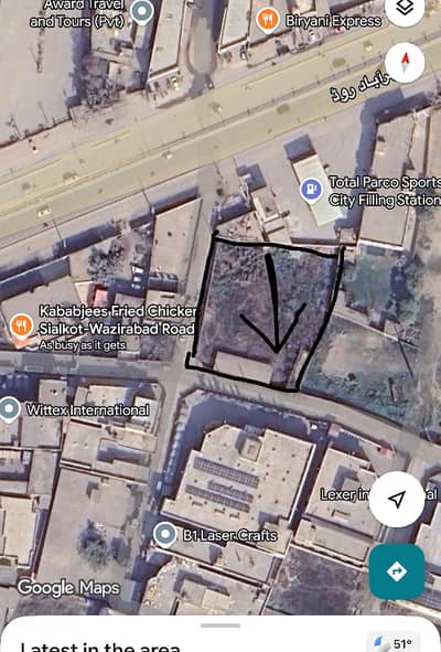 80 Marla Corner Plot For Sale Opposite Imtiaz Mall Near Total petrol Pump Sialkot