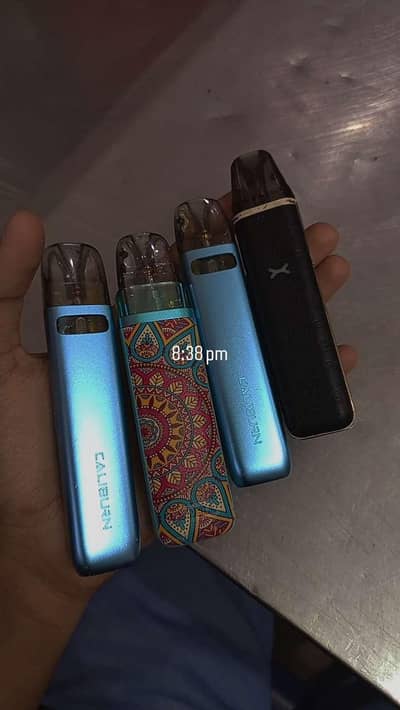 calibun g4mini with 2 coils 4000 caliban G3 lite 3500 xlim go 2500