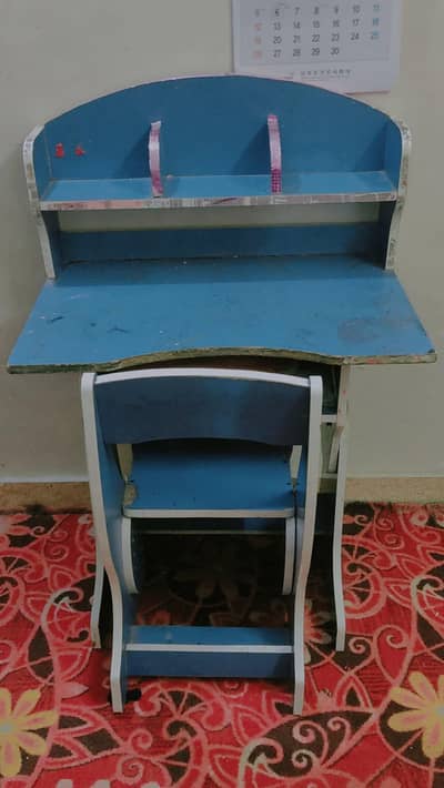 old kids table and chair