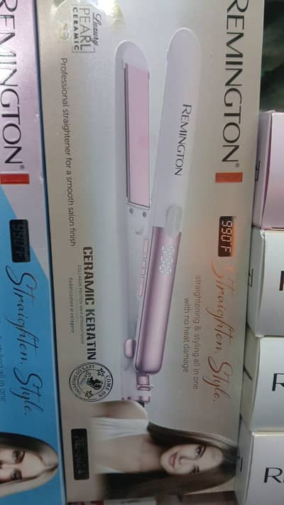 Remington® Ceramic Pearl Hair Straightener – No Heat Damage