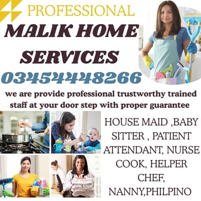 PROFESSIONAL MAID BABY SITTER PATIENT ATTENDENT COOK HELPER