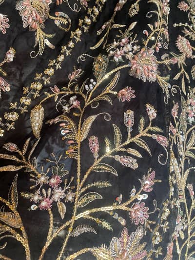 Moona Embroidery Black Lehenga Choli – Like New