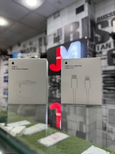 Apple 2OW Original Fast Charger C to Lightning & C to C Type