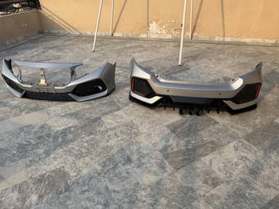Honda Civic X SI V1 bumpers