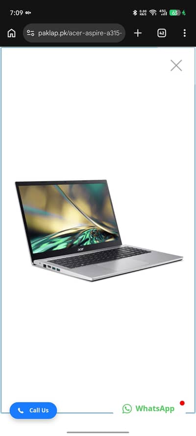 Acer Aspire 3 Core i3 12 Gen 16gb ddr4 3200 256gb Nvme Samsung Gen 4