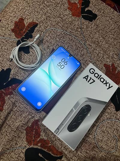 sumsung A17 open box 8/256 11 month warranty available.