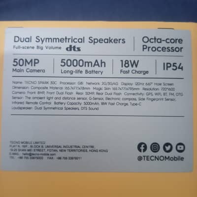 Tecno spark 30C 6/128 mint 10/10 5 months warranty