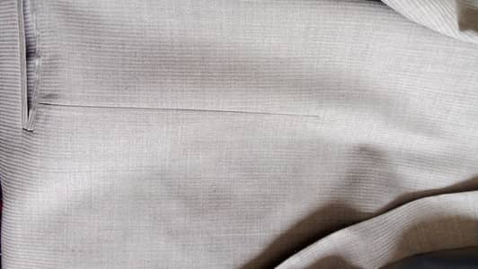 Grey color coat and pent in large size