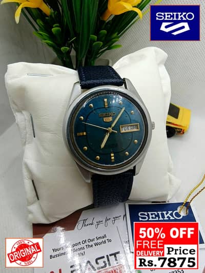 Seiko 5 Citizen Orient Automatic Pre-Owned watch Japan 03161737353