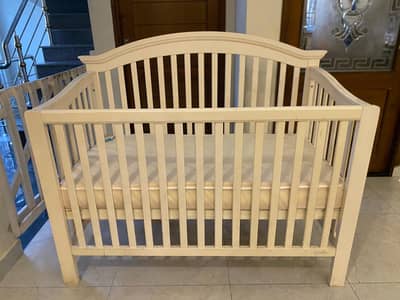Mothercare Wooden Baby Cot / Crib – Solid Wood – Good Condition