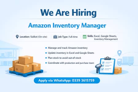 JOB | We are Hiring Amazon Inventory Manager