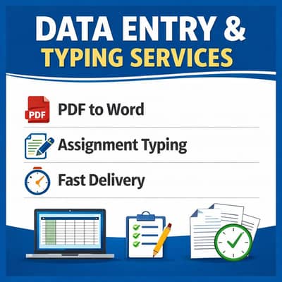  I will type assignments and convert PDF to Word