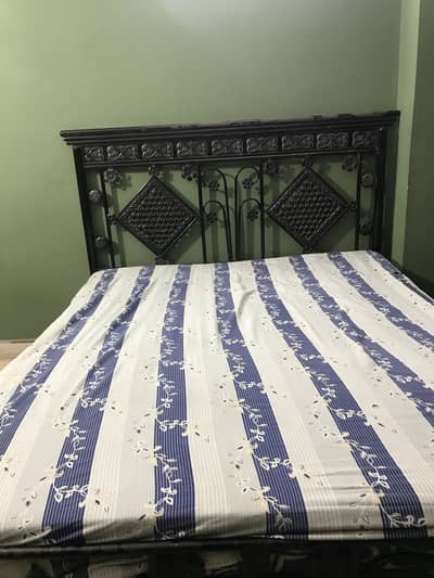 Iron bed with Mattress