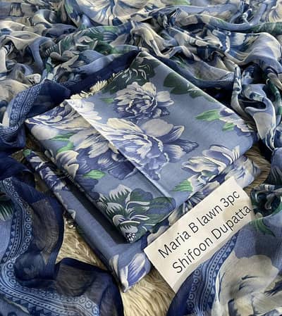 Maria B Baroque Lawn 3pc