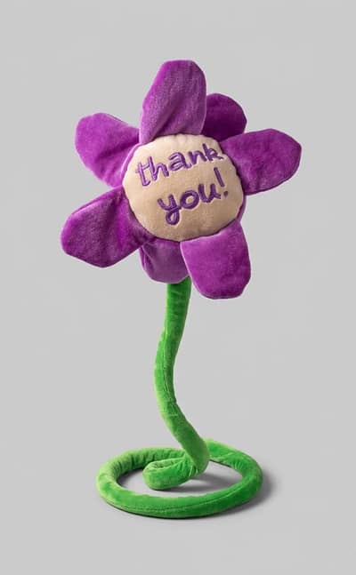 large flexible thank you flower