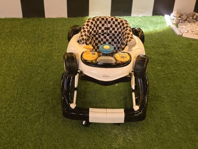 Tinnies Baby Walker Car Style with Music & Toys – Like New Condition