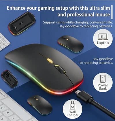 Hp W10 rgb wireless mouse.