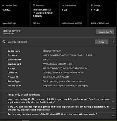 workstation Dell Precision 7710