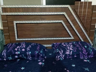 Wooden bed like a new