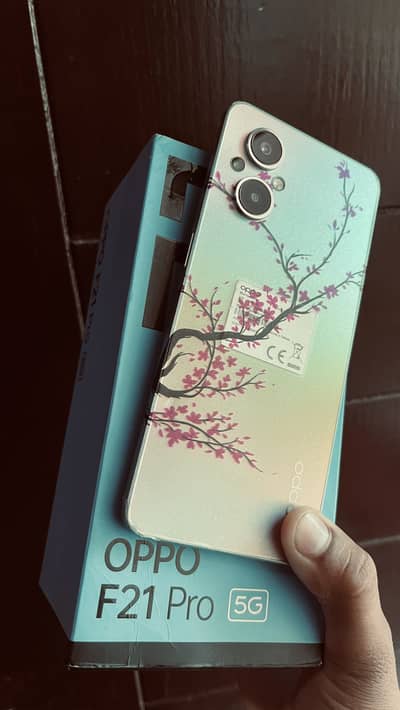 OPPO F21 Pro 5G Back Cmra Ring Light With Box Original Charger