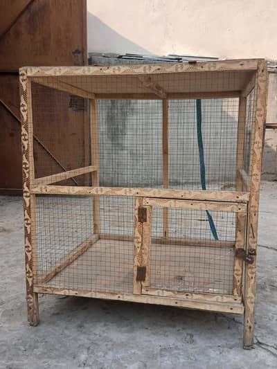 wooden cage