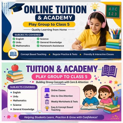Online Tuition & Academy – Playgroup to Class 5