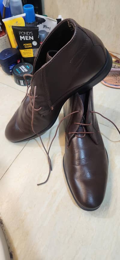 NDURE Long Leather Shoes