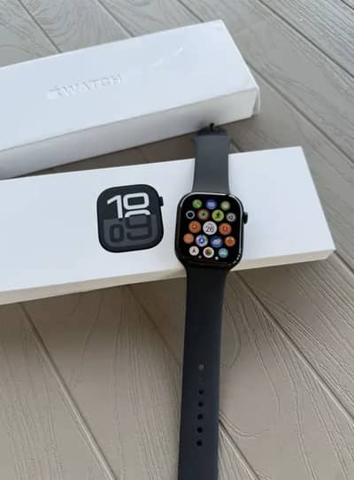 Apple watch series 10 46mm jet black colour 100 battery health