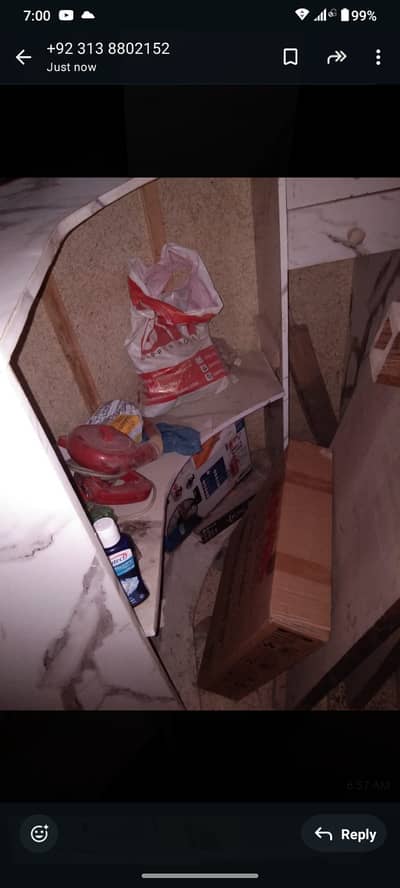 Modern Curved Reception Counter