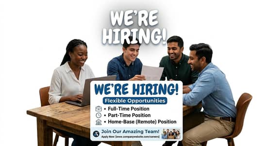 full time part time and home base work available now