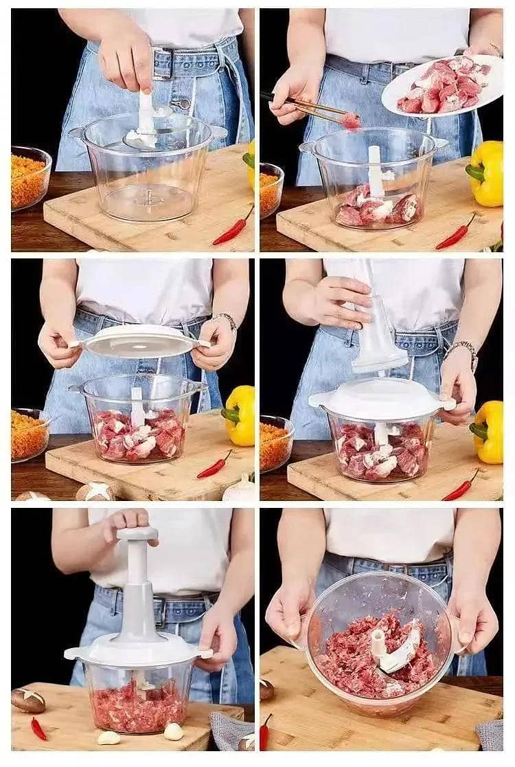 push vegetable cutter multi use kitchen 7