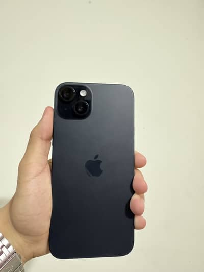 Iphone 15 plus 128GB - 100% Health - PTA Approved , Black - 10 /9.5