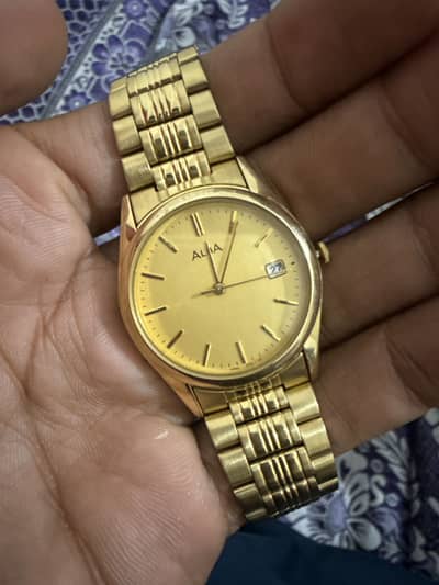 Real Gold colour ALBA company original 1995 watch