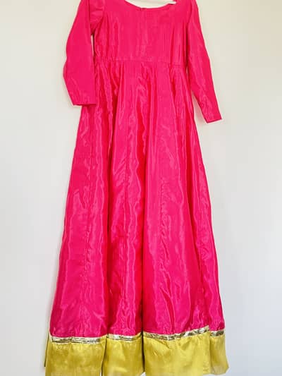 Pink silk dress