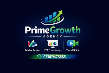 PrimeGrowth Agency – Graphic Design | PPT | Video Editing Services
