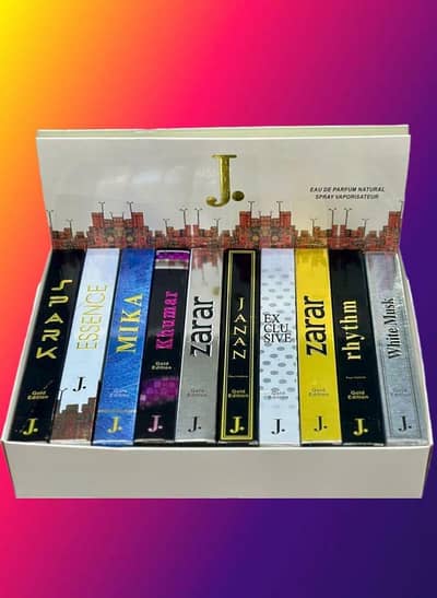 J. Long lasting unisex fragrance Pocket Perfume ( set of 6 )