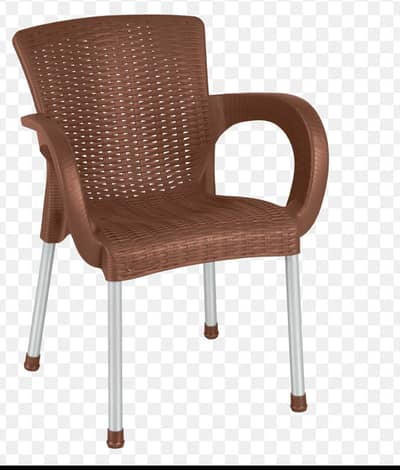 Plastic Chairs- New- Brown color