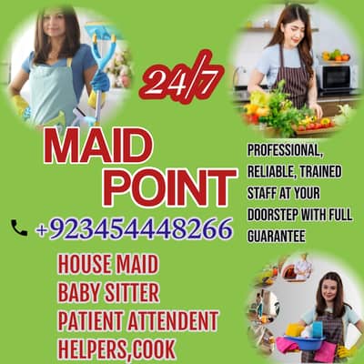 PROFESSIONAL MAID BABY SITTER PATIENT ATTENDENT COOK HELPER CHEF