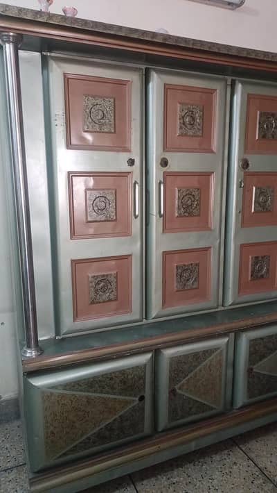 iron almari 3 door